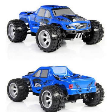 AUTOMODELO ELÉTRICO COMPLETO 50KM/H MONSTER TRUCK ACTION 4X4 ESCALA 1/18 RADIO 2.4GHZ WLTOYS A979